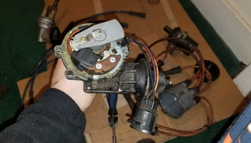 The rotor inside the distributor I snagged as part of my cylinder head purchase